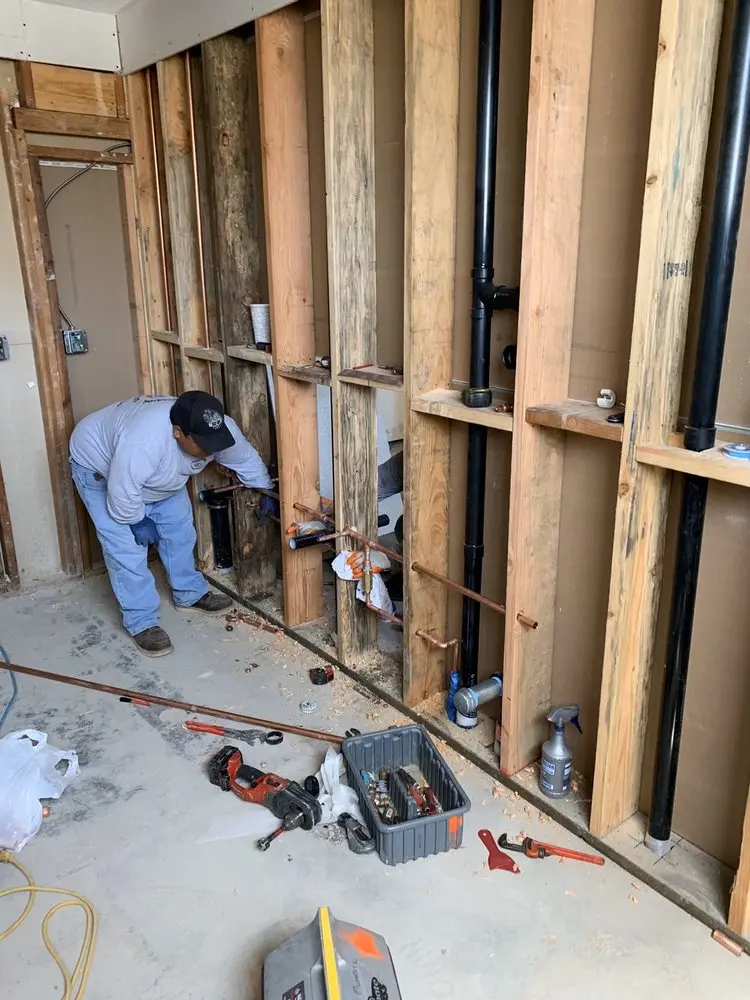 Commercial rough-in plumbing for Water Heater Replacement in Brittany Estates
